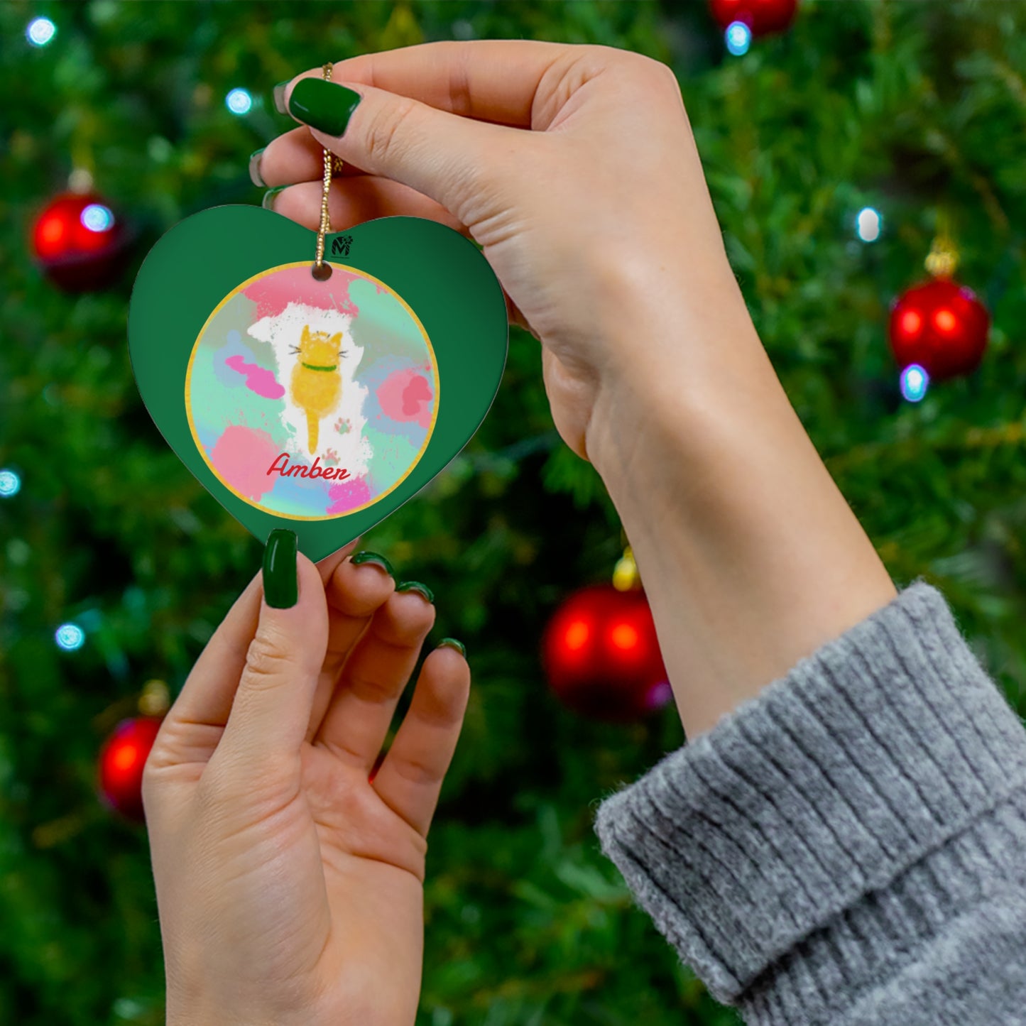 Customised Ornaments that meow (Star,Circle,Heart,Snowflake)