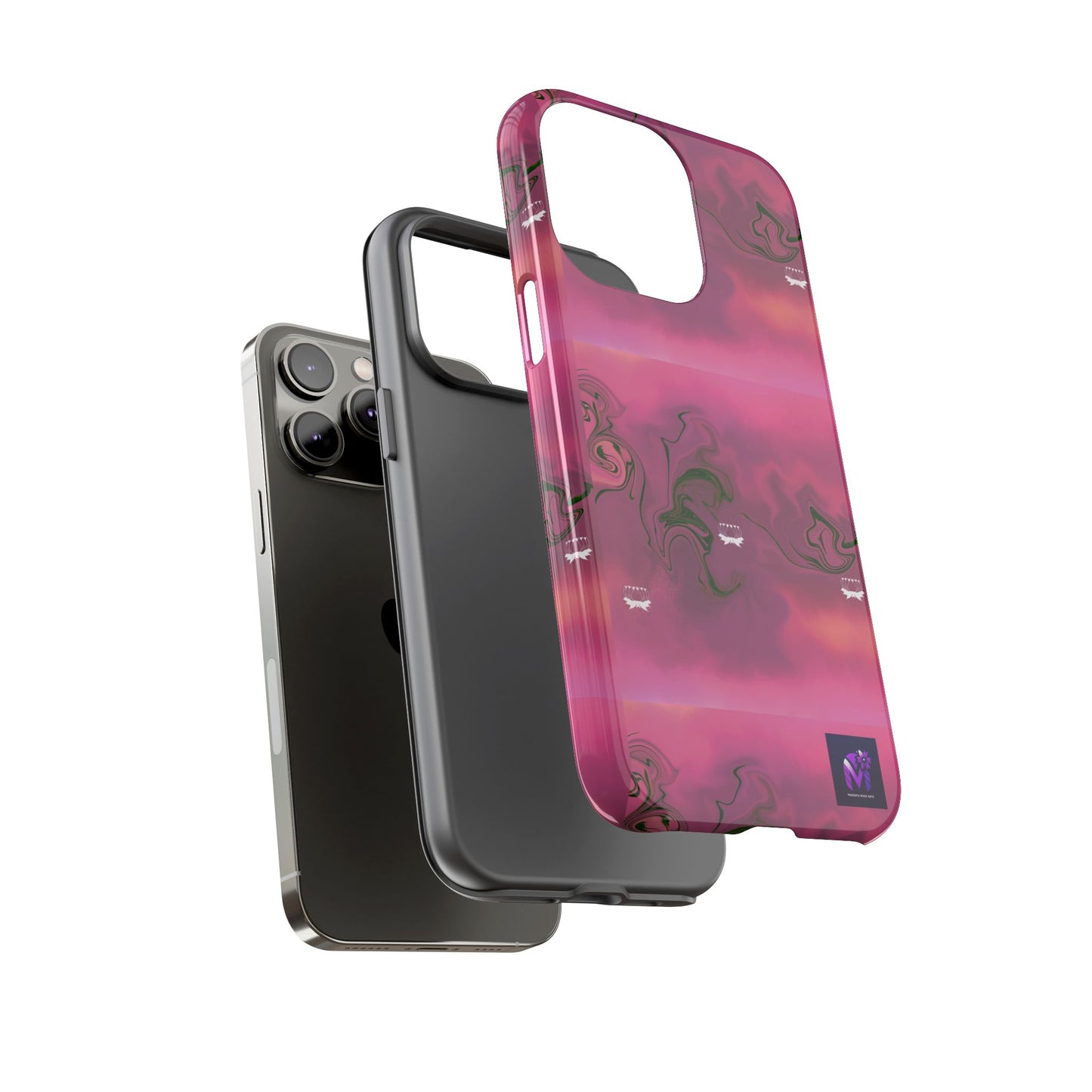 Tough Cases - Magenta Aura print