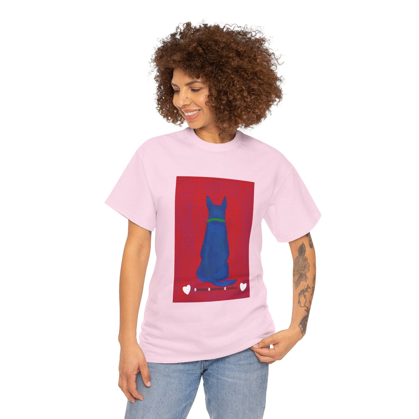 Unisex Heavy Cotton Tee - Dog print