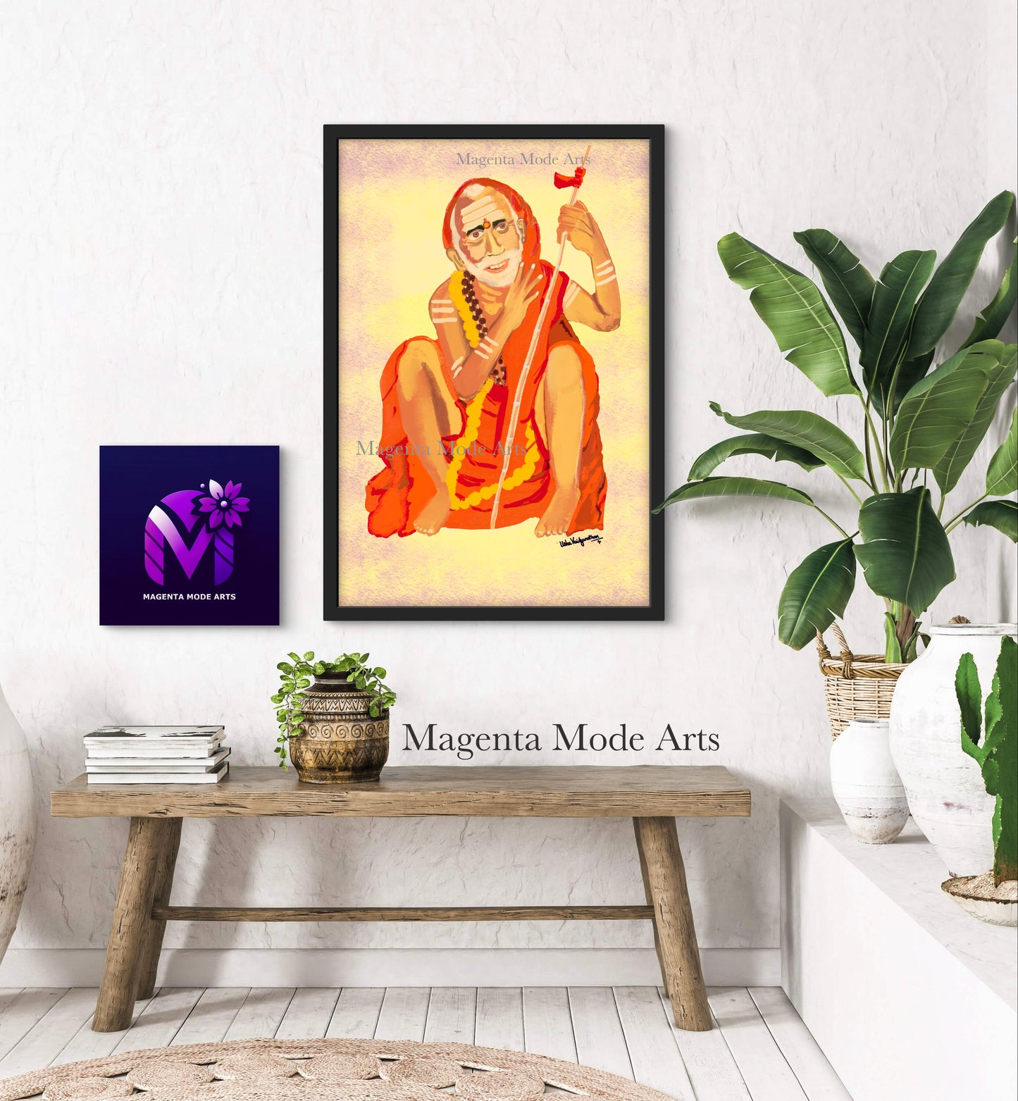 The Sage of Kanchi - Framed Art
