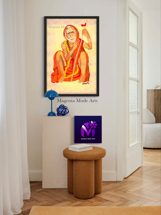 The Sage of Kanchi - Framed Art