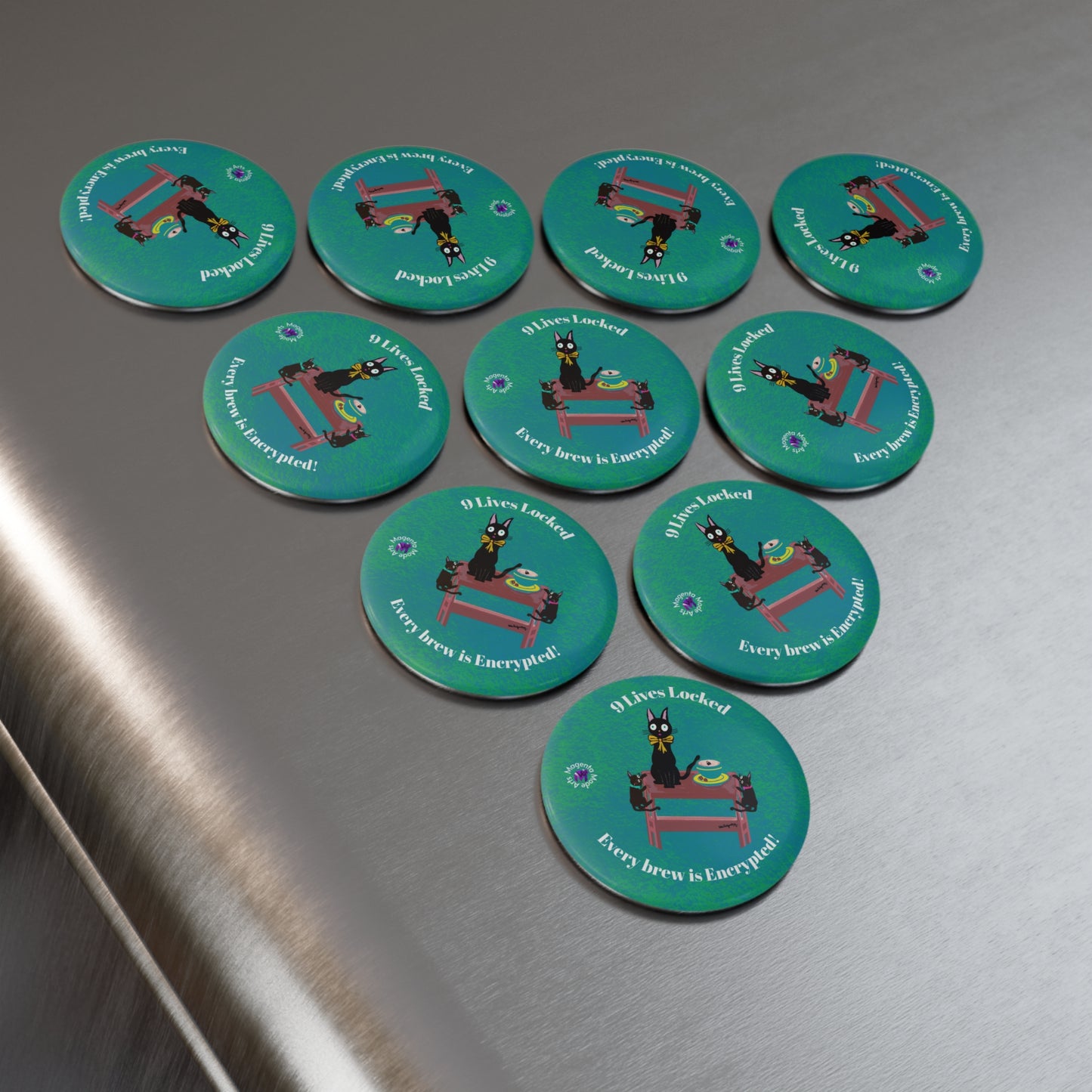 Cyber Magnets - Encrypted Brew (Set of 10 pieces)
