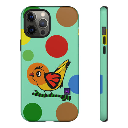 Phone Case - 40 Phone Models- Dotted and Feathered art print