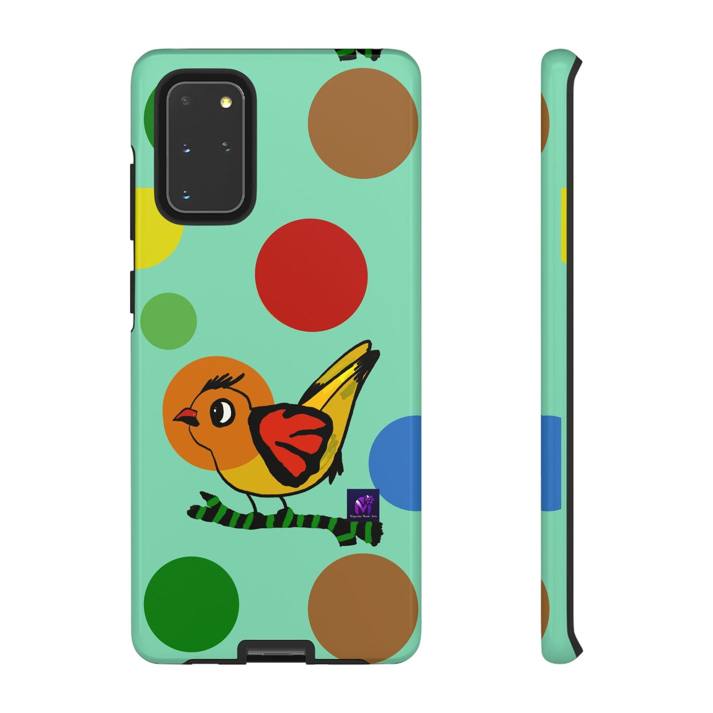 Phone Case - 40 Phone Models- Dotted and Feathered art print