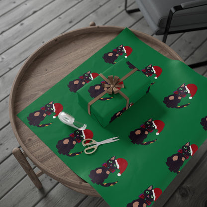 Gift Wrapping Papers - Santa Cat