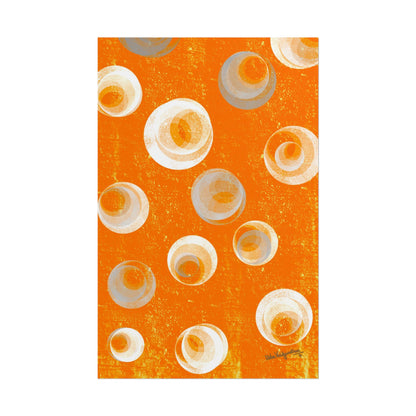 Orange Bubbles - Rolled Posters