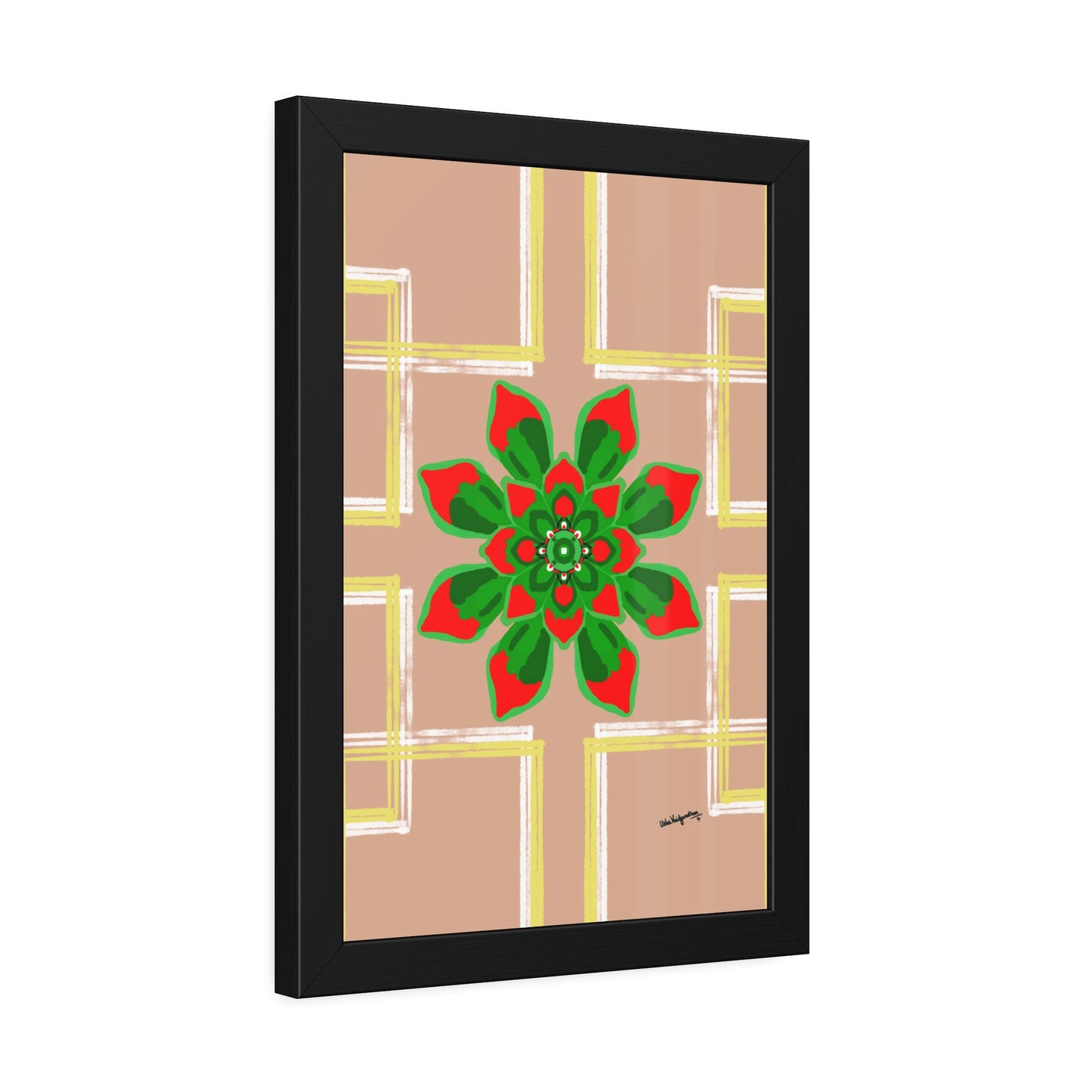 Succulent Radiance - Framed Art