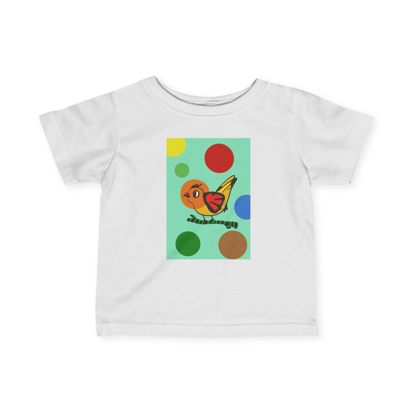 Infant Fine Jersey Tee - Boys -Dotted and Feathered print