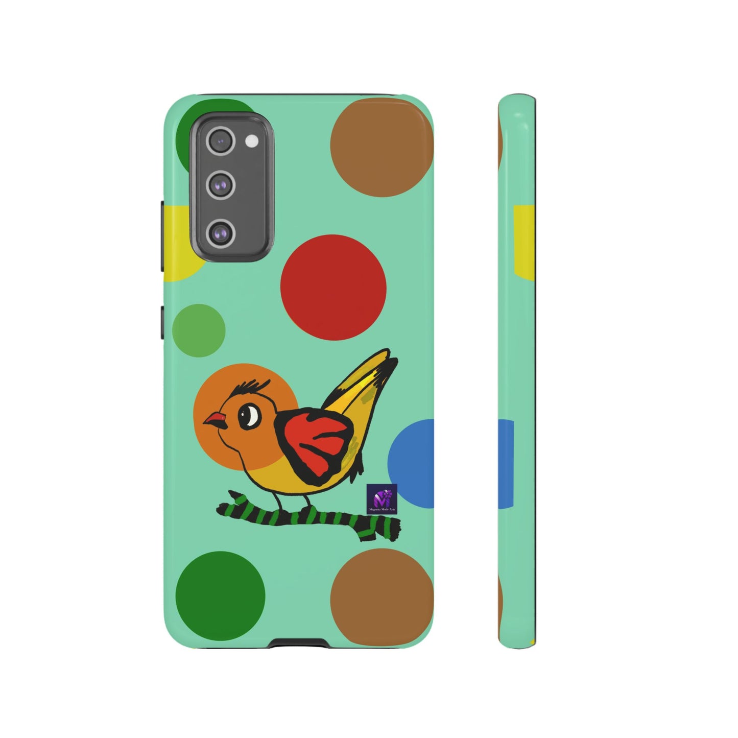 Phone Case - 40 Phone Models- Dotted and Feathered art print