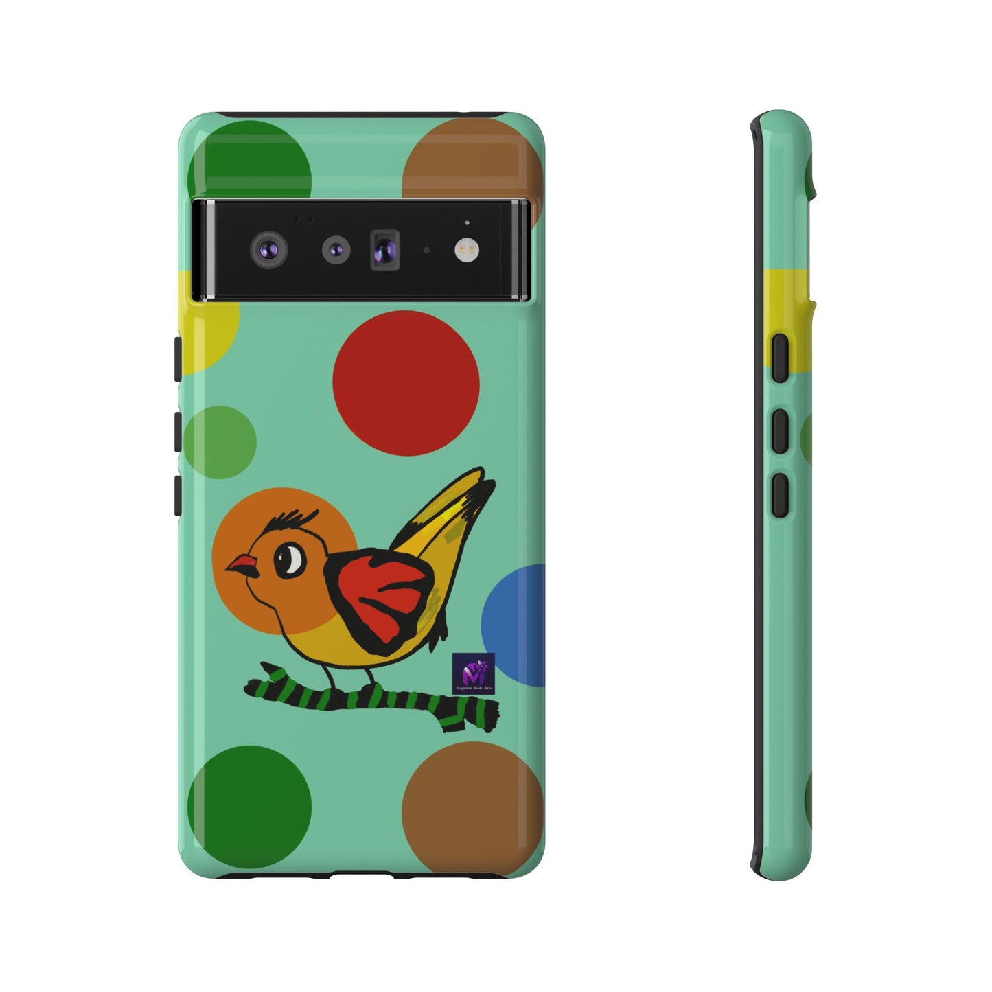 Phone Case - 40 Phone Models- Dotted and Feathered art print