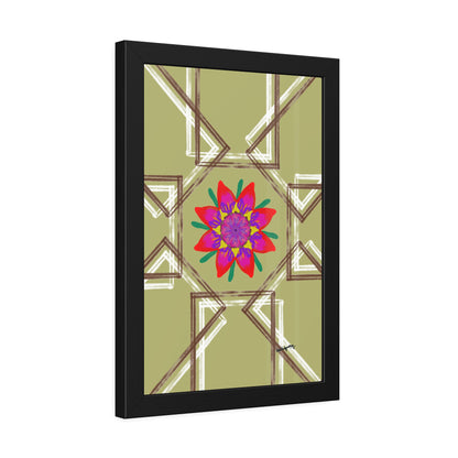 Moss Flower - Framed Art