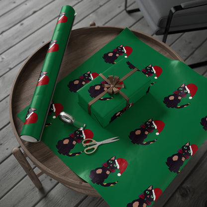 Gift Wrapping Papers - Santa Cat