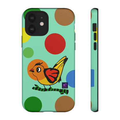 Phone Case - 40 Phone Models- Dotted and Feathered art print