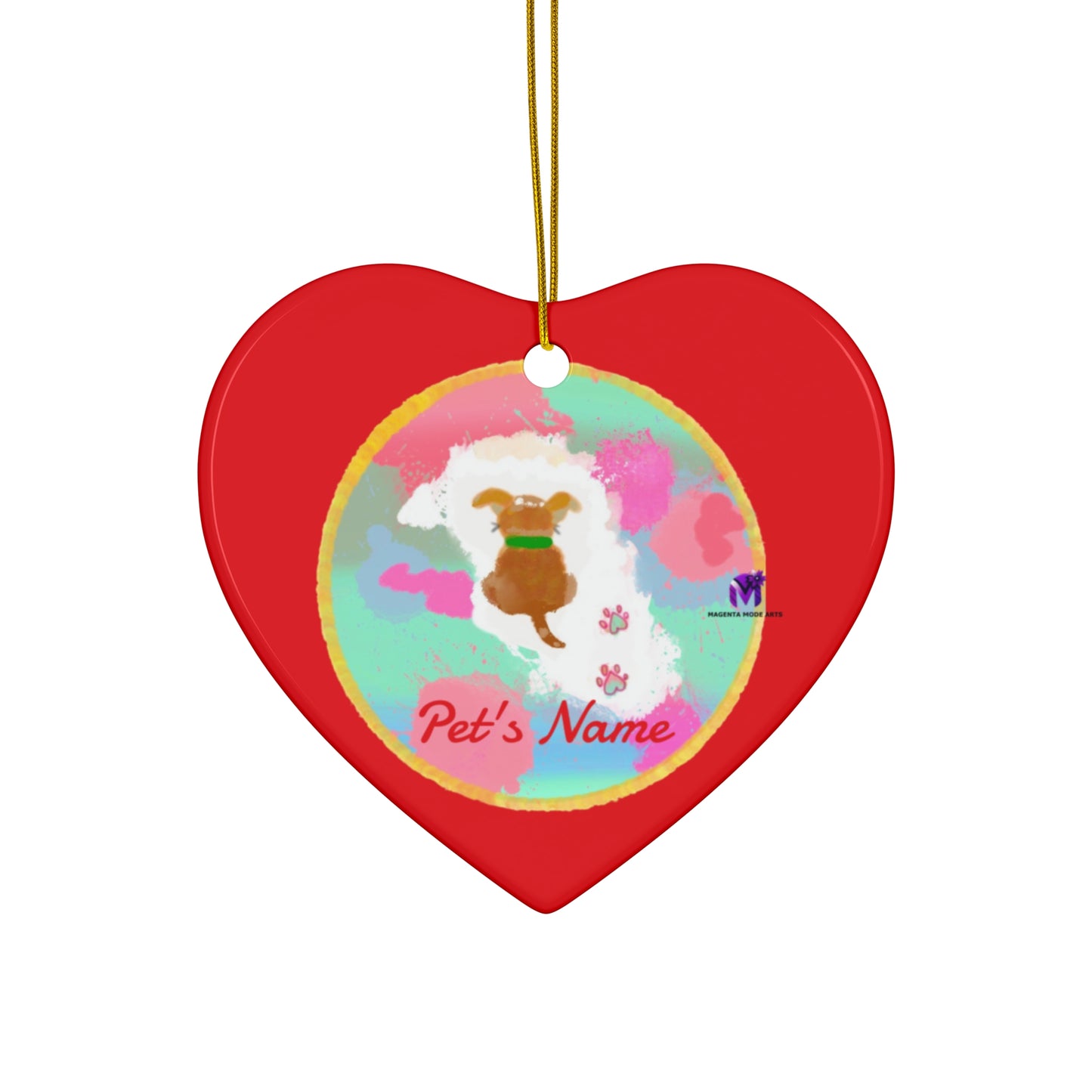 Customised Ornaments that bark (Star,Circle,Heart,Snowflake)