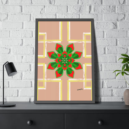 Succulent Radiance - Framed Art