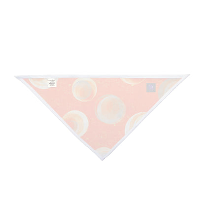 Pet Bandana - Orange Bubbles