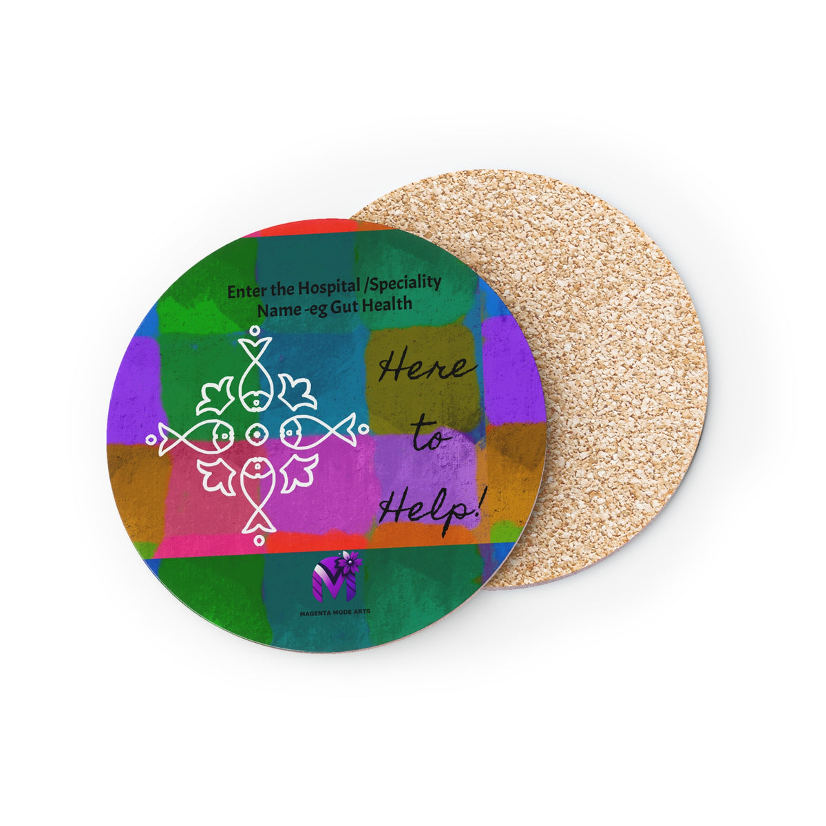 Personalised Speciality Coasters- Healthcare themed( Round/Square)