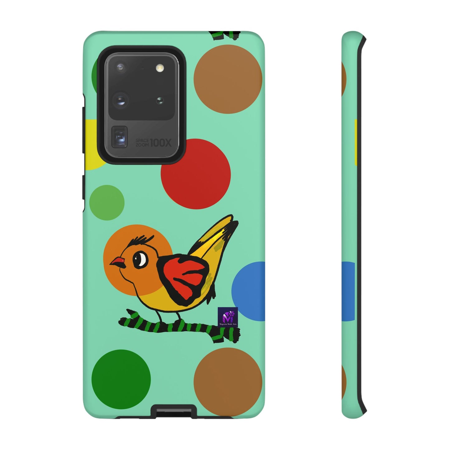 Phone Case - 40 Phone Models- Dotted and Feathered art print