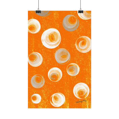 Orange Bubbles - Rolled Posters