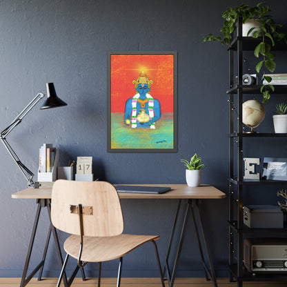 Sacred Shri Dhanvantari - Framed Art