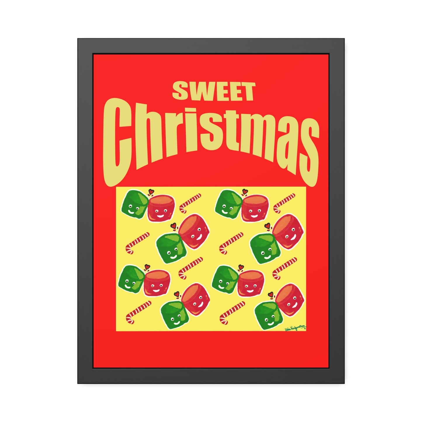 Sweet Christmas Marshmallow duos- Framed Art