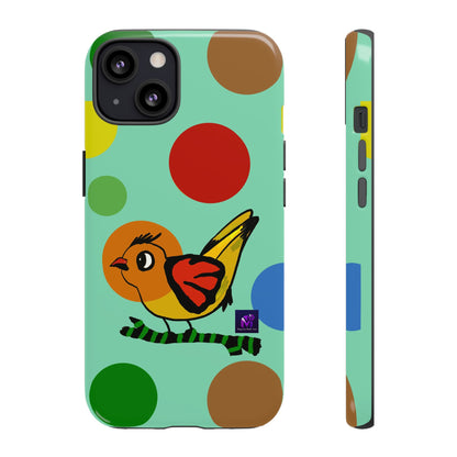 Phone Case - 40 Phone Models- Dotted and Feathered art print