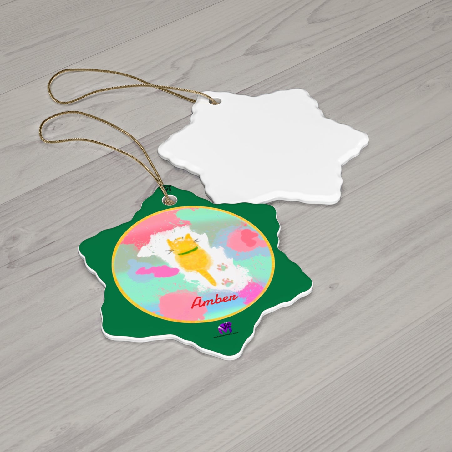 Customised Ornaments that meow (Star,Circle,Heart,Snowflake)