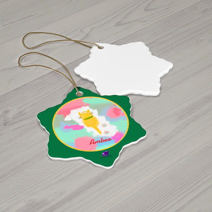 Customised Ornaments that meow (Star,Circle,Heart,Snowflake)