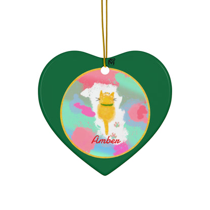 Customised Ornaments that meow (Star,Circle,Heart,Snowflake)