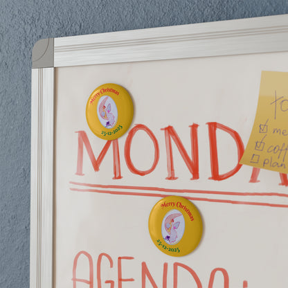 Moon Angel Magnet, Round (Set of 10 pcs)