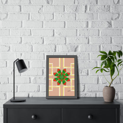 Succulent Radiance - Framed Art