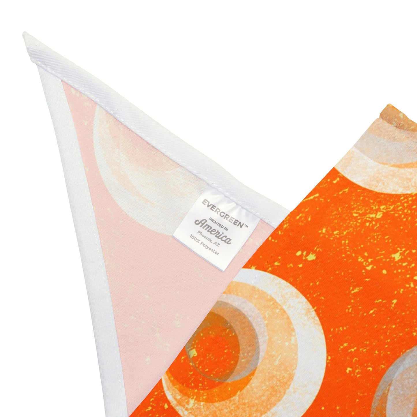 Pet Bandana - Orange Bubbles