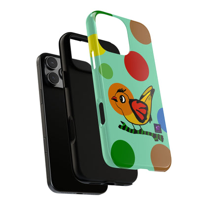 Phone Case - 40 Phone Models- Dotted and Feathered art print