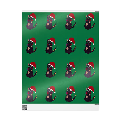 Gift Wrapping Papers - Santa Cat