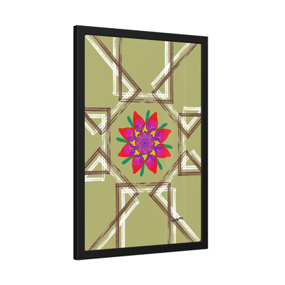 Moss Flower - Framed Art