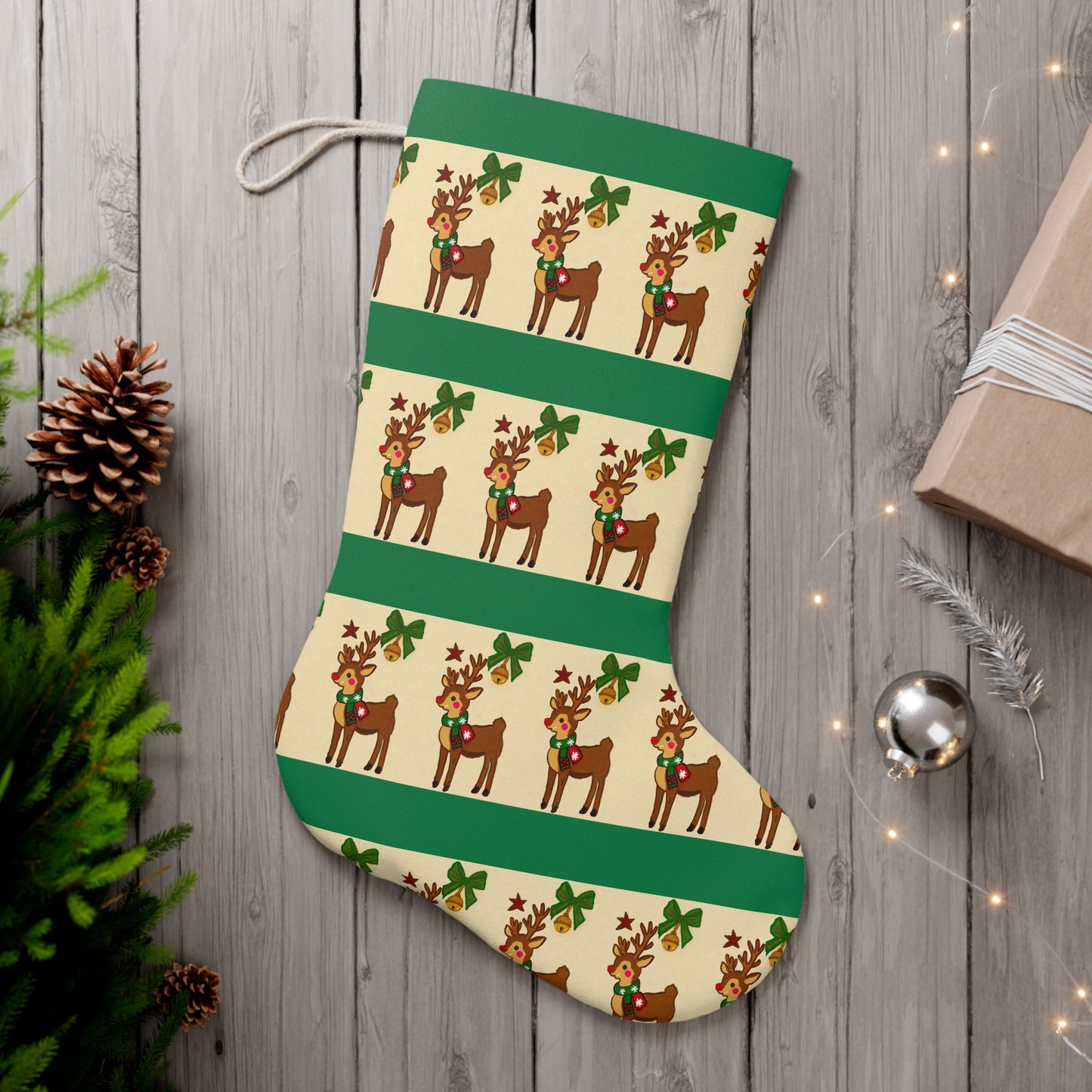Santa Stocking Reindeer Jingle