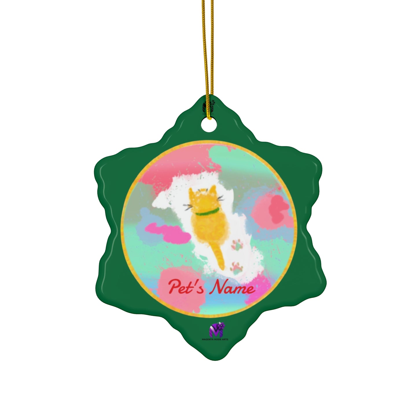 Customised Ornaments that meow (Star,Circle,Heart,Snowflake)