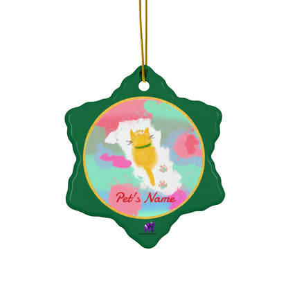 Customised Ornaments that meow (Star,Circle,Heart,Snowflake)