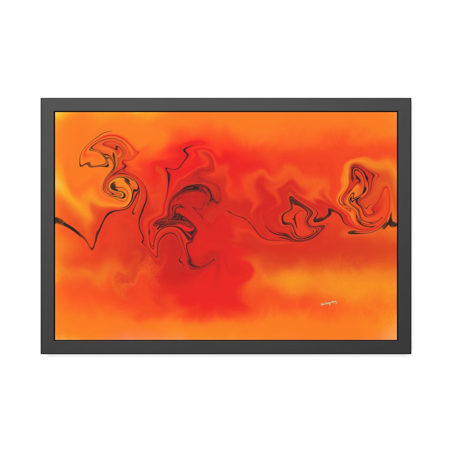 Orange Sky -Framed Art