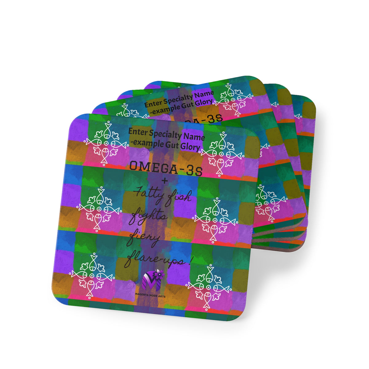 Personalised Speciality Coasters- Healthcare themed( Round/Square)