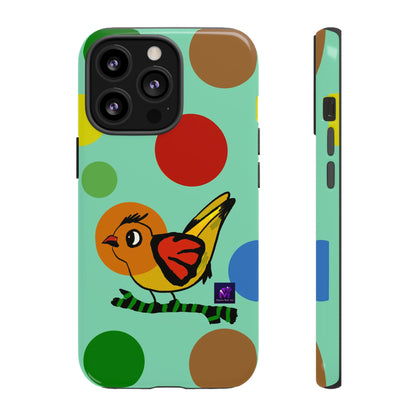 Phone Case - 40 Phone Models- Dotted and Feathered art print