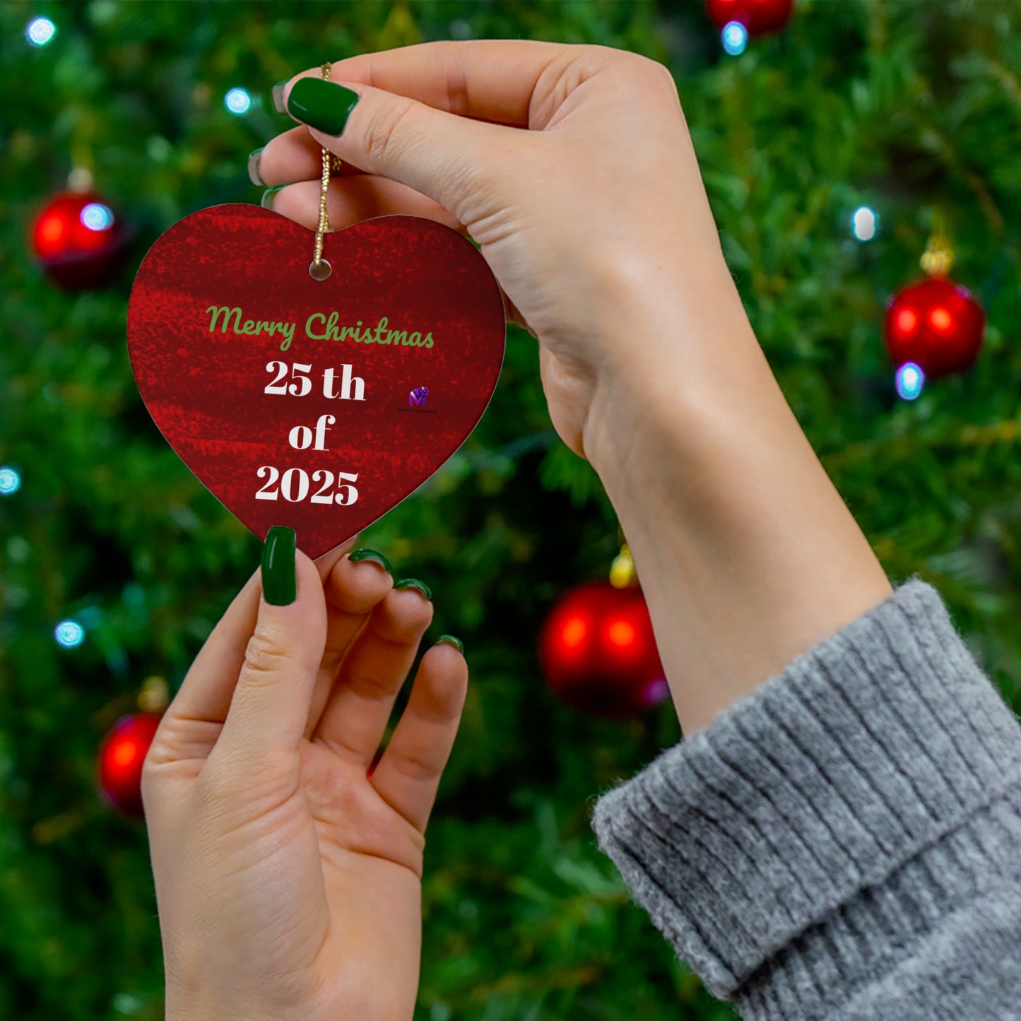 Limited edition Date 25/2025 Ornament (Star,Circle,Heart,Snowflake)
