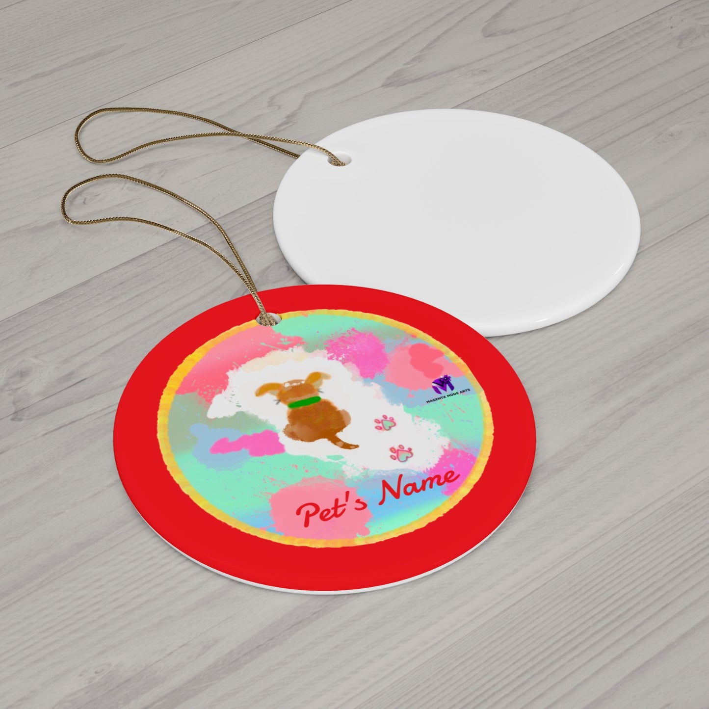 Customised Ornaments that bark (Star,Circle,Heart,Snowflake)