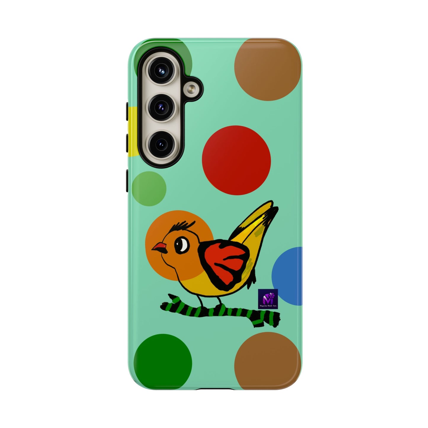 Phone Case - 40 Phone Models- Dotted and Feathered art print