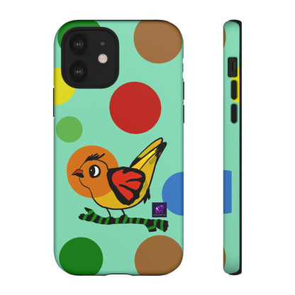 Phone Case - 40 Phone Models- Dotted and Feathered art print