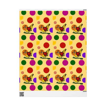 Gift Wrapping Papers - Chirp and cheer yellow