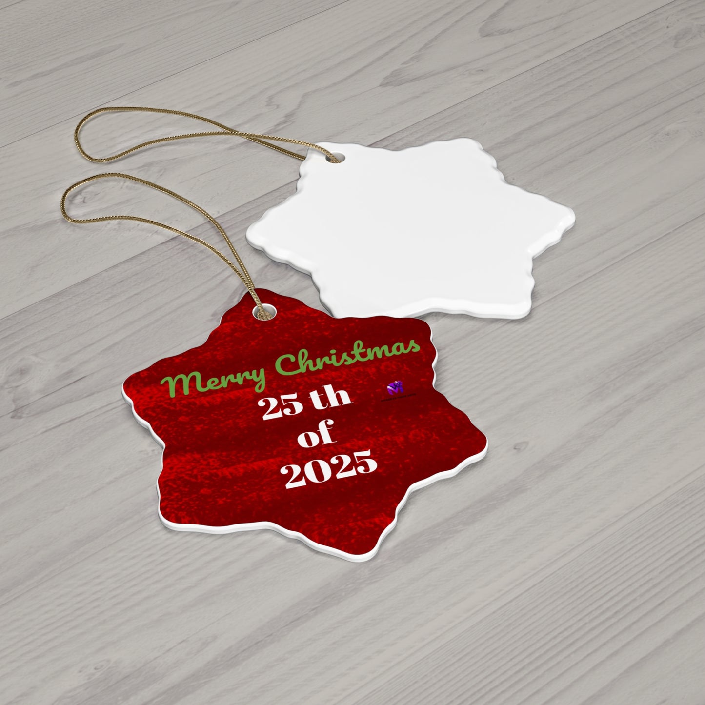 Limited edition Date 25/2025 Ornament (Star,Circle,Heart,Snowflake)