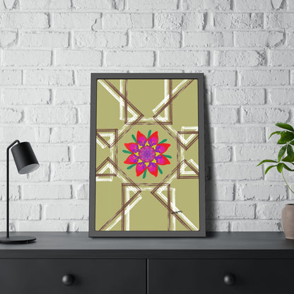 Moss Flower - Framed Art