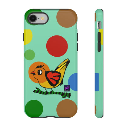 Phone Case - 40 Phone Models- Dotted and Feathered art print