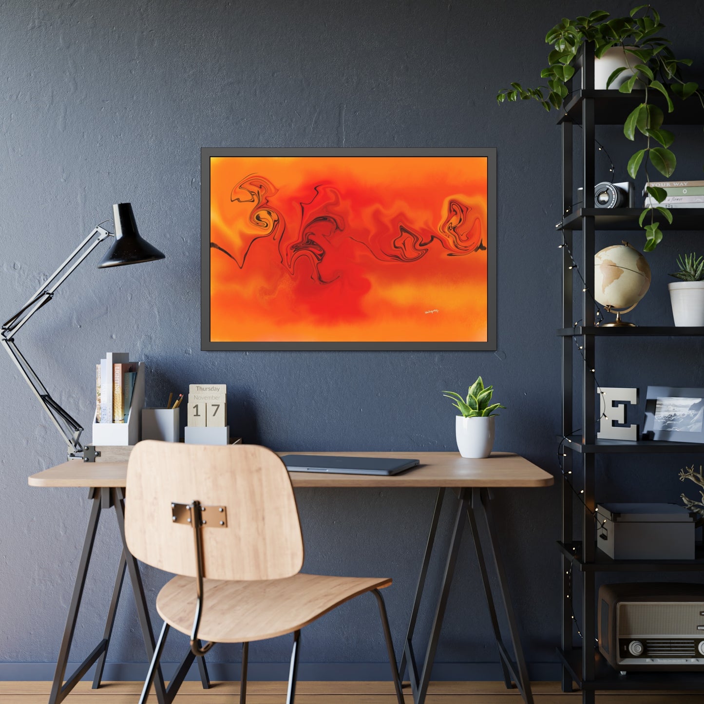 Orange Sky -Framed Art